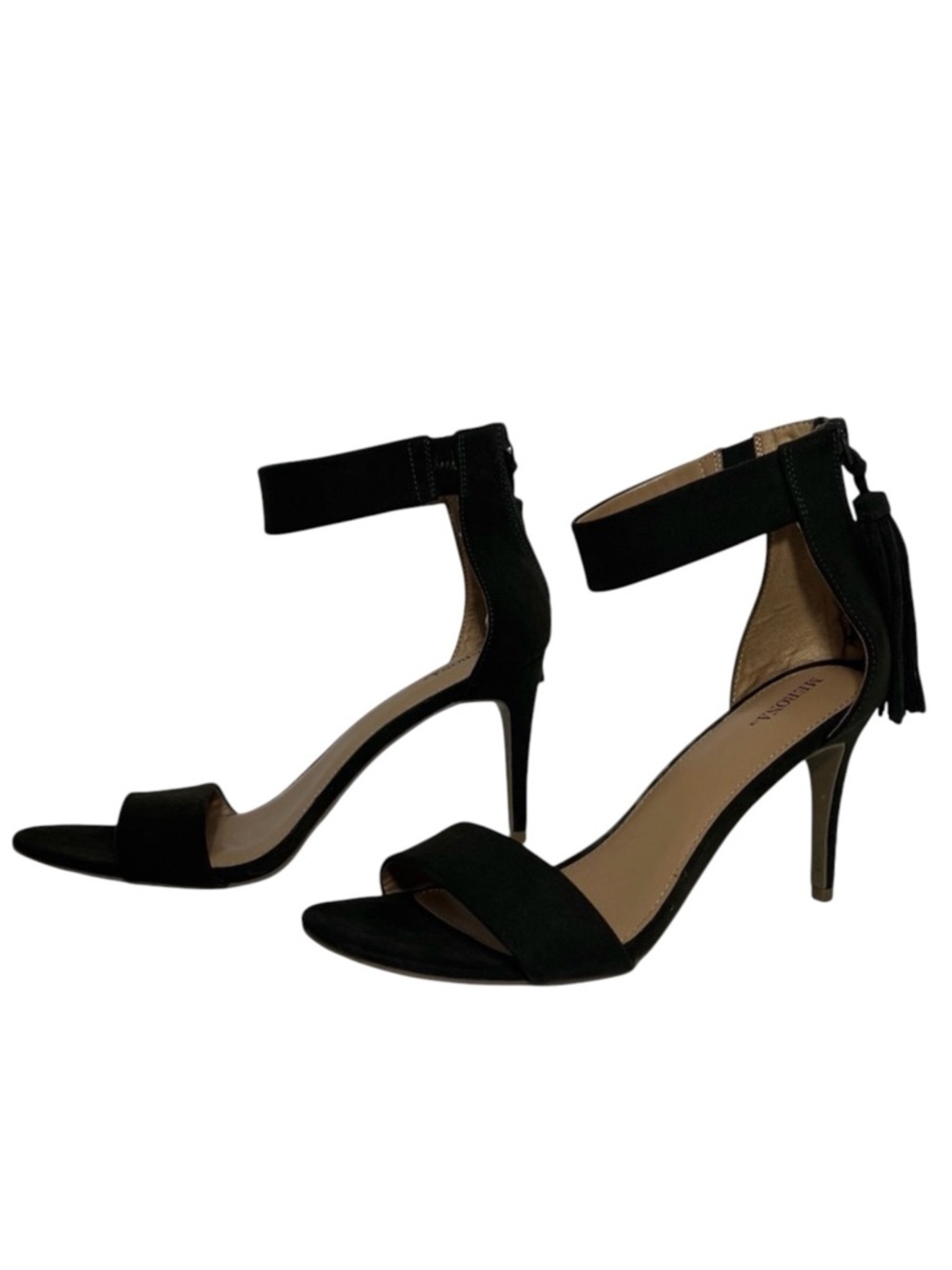 Merona Fringe Tassle Ankle Strap Olive Green Heels Womens size 11